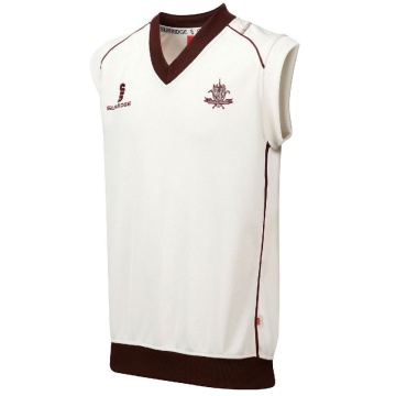 Tetherdown Trundlers CC - Sleeveless Sweater Maroon Trim