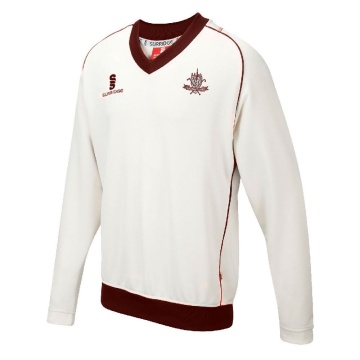 Tetherdown Trundlers CC - Long Sleeve Sweater Maroon Trim